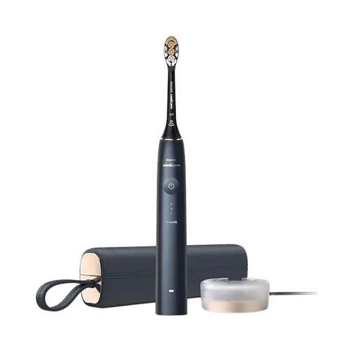 Philips, Philips DiamondClean Prestige Blau Schallzahnbürste – weiss