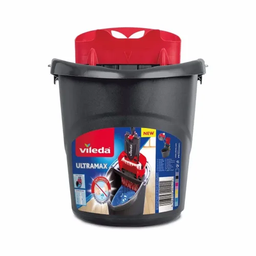 Vileda Ultramax Putzeimer – Bodenwischer/Wischmopp – schwarz