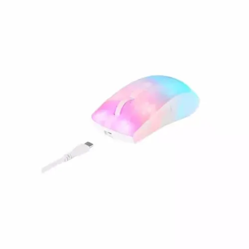 DELTACO, DELTACO - Gaming-Maus, Lightweight Mouse Wirel.RGB, Weiss