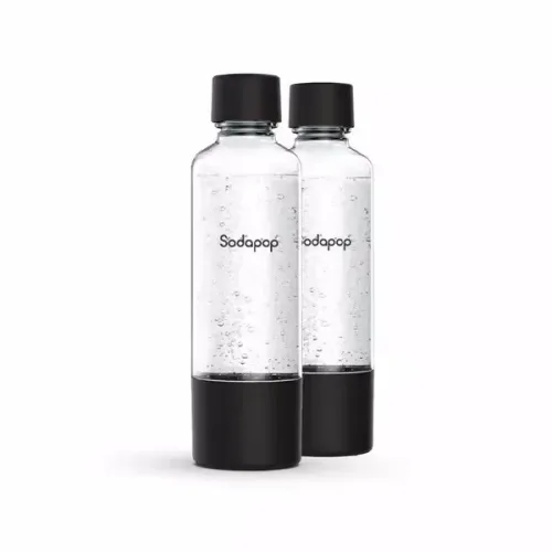 Sodapop, Sodapop - Wassersprudler-Flaschenset, 850 ml, Transparent