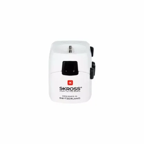 SKROSS Pro World Travel+ Welt-Reiseadapter – weiss