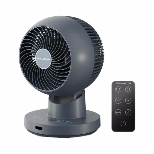 Rowenta Turbo Twist Silence Tischventilator – Tischventilator/USB Ventilator – blau grau