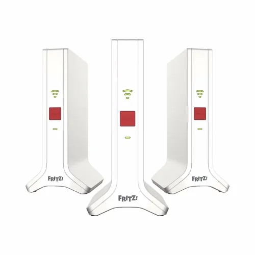 FRITZ! MESH SET 4200 INT 3-Pack WLAN AC Repeater – LAN & WLAN Router – weiss