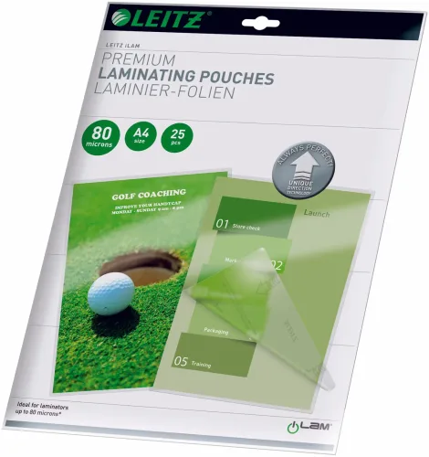 Leitz, LEITZ Laminiertasche A4 74790000 glanz, 80my 25 Stk