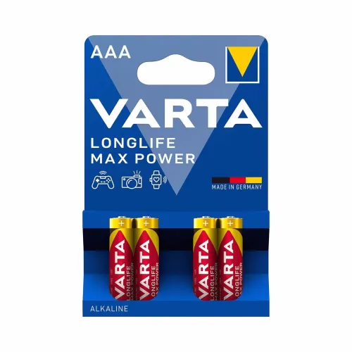 B2X, B2X - AAA Longlife Max Power LR3 Alkaline 4er-Pack, Rot, AAA(LR03)