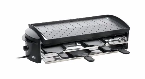 Stöckli Cheeseboard V8 Grill 8er-Raclette – Raclette Ofen/Raclette Grill – anthrazit