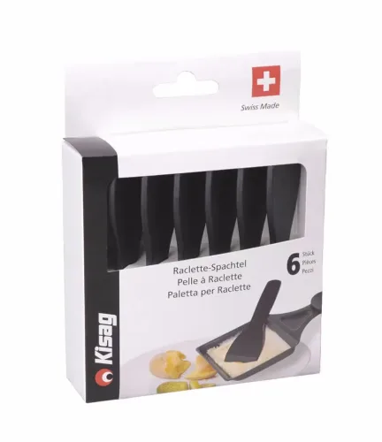 Kisag, Kisag Raclette-Spachtel schwarz 6 Stück