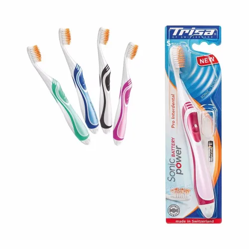 Trisa SonicPower Battery Pro Schallzahnbürste – weiss