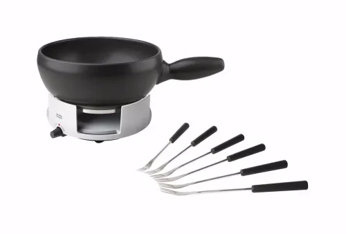 Stöckli - Avalon Käsefondue-Set 23 cm 3 Liter, One Size, Schwarz