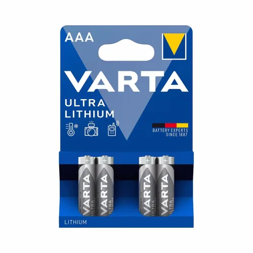 VARTA, VARTA Lithium 6103301404 AAA/LR03, 4 St&uuml;ck