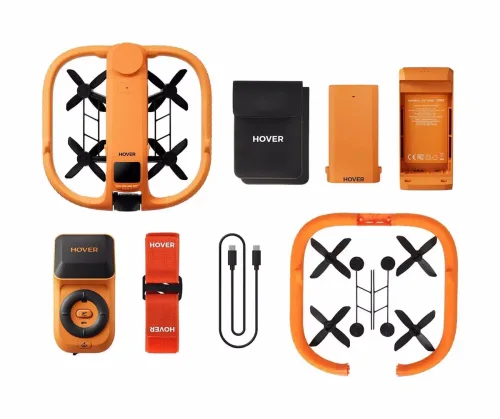 HOVERAir, Hoverair HOVERAir AQUA Retail Combo Quadrocopter Kameraflug Orange, Schwarz