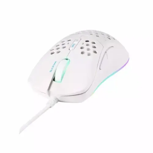 DELTACO, DELTACO Lightweight Gaming Mouse,RGB GAM-108-W White, WM75