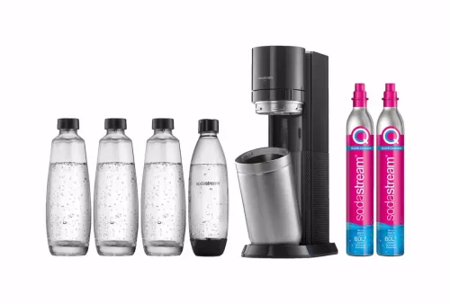 Sodastream DUO black Megapack Bundle Trinkwassersprudler – schwarz