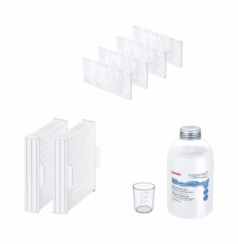 beurer, beurer - Maremed Salz-& Filter, MK 500 Kombi-Set, Weiss
