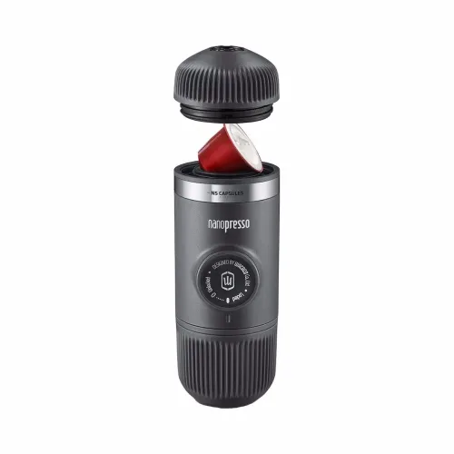 Wacaco Nanopresso + NS-Adapter grau Tragbare Espressomaschine – Kapselmaschine Divers