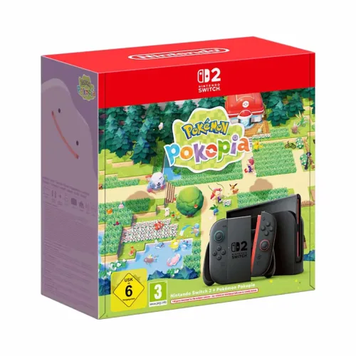 Nintendo Switch 2 + Pokémon Pokopia-Set – schwarz