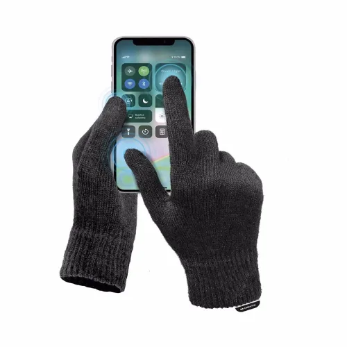 sbs Touchscreen Handschuhe – Keyfinder/Selfie Stick/Gadgets – schwarz
