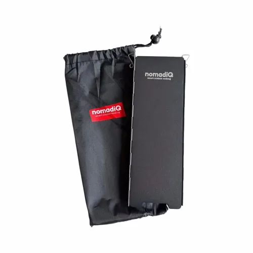 nomadiQ 39.2256.22BB Windschutz – Grillzange/Grillbesteck – schwarz