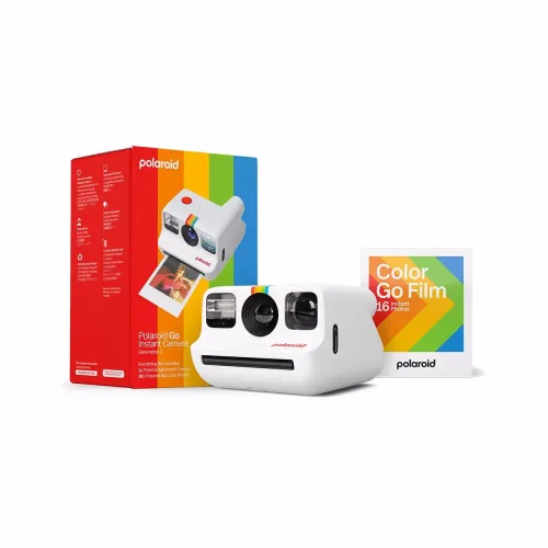 Polaroid, Polaroid Everything Box Polaroid Go Gen2 Sofortbildkamera Weiß mit eingebautem Blitz