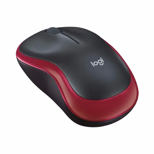 Logitech, Logitech M185 Maus Funk Optisch Rot 3 Tasten 1000 dpi