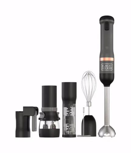 Black Decker Kitchen Wand Stabmixer 6er-Set grau