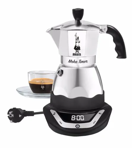 Bialetti, BIALETTI Espressokocher "Moka Timer, 3 Tassen"