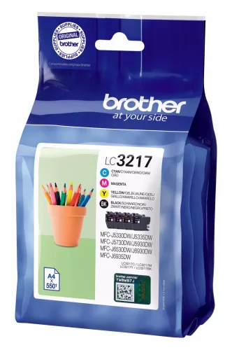 Brother, Brother - LC-3217VA Valuepack CMYBK, Multipack, Tintenpatronen
