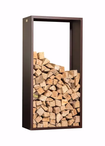 Nouvel Nova 120 Kaminholzregal – Feuerschale/Feuerstelle – rost
