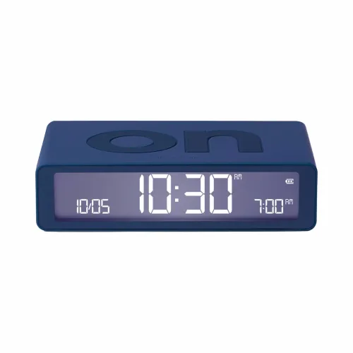 Lexon, LEXON Wecker Flip Classic LR157DB9 dunkelblau, USB-C