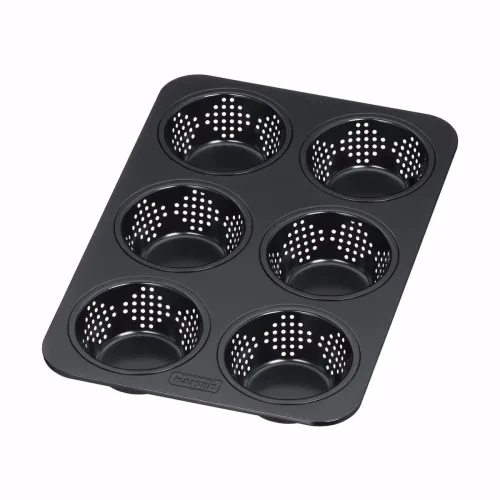 Kaiser Inspiration Brötchenform perforiert 28 x 19 cm – Backutensilien/Backform – schwarz