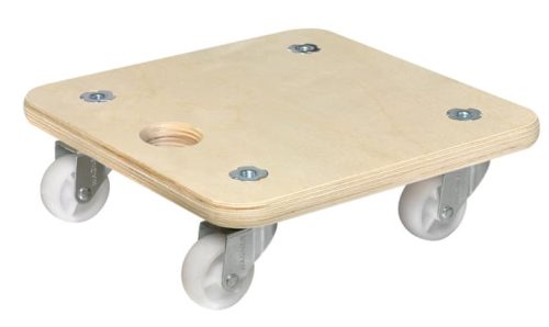 undefined, Transportroller aus Multiplexplatte quadratisch, VE 2 Stk Kunststoff-Räder (hart)