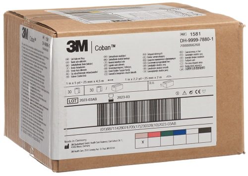 3M, 3M Coban Elastische Binde 2.6cmx4.57m hautfarben (30 Stk)