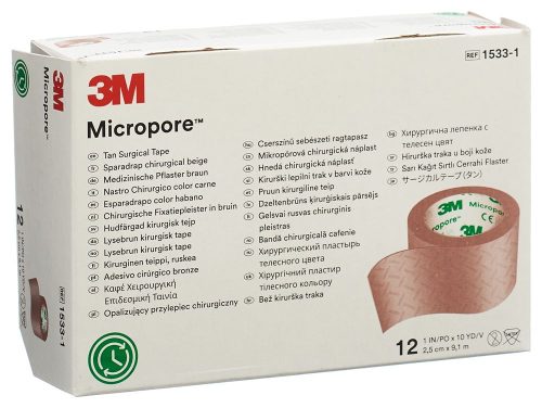 3M, 3M Micropore? Sparadrap chirurgisch beige 2,5 cm x 9,1 m