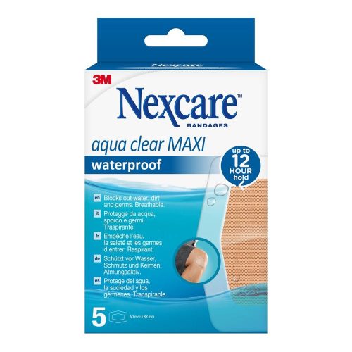 3M Nexcare, 3M Nexcare Aqua Clear Maxi waterproof 60x88mm (5 Stk)