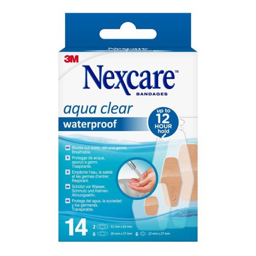 3M Nexcare, 3M Nexcare Aqua Clear waterproof assortiert (14 Stk)
