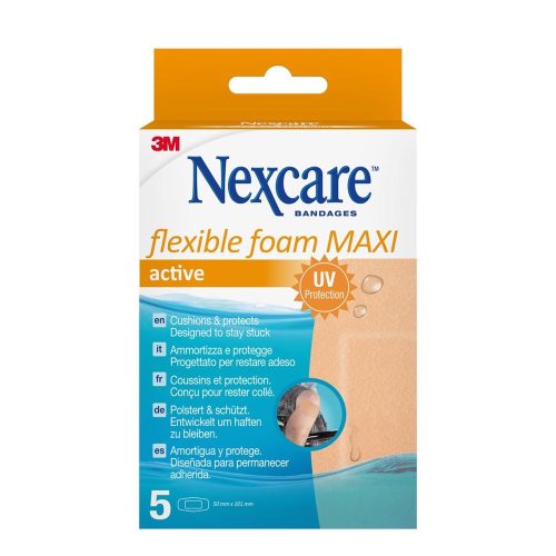 3M Nexcare, 3M Nexcare flexible foam Maxi active 50x101mm (5 Stk)