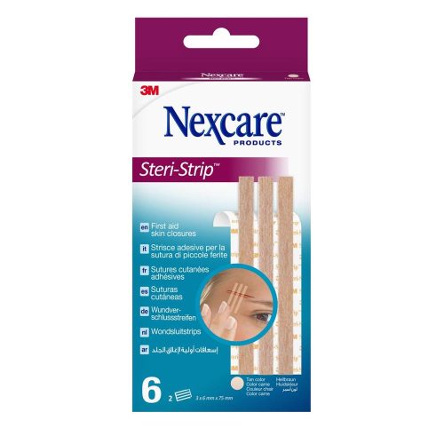 3M Schweiz GmbH, 3M NEXCARE Steri Strip 6x75mm beige 6 Stück