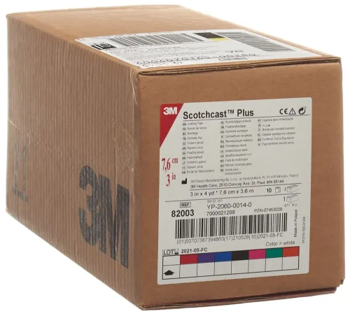 3M, 3M Scotchcast Plus Bandage 7,5 cm x 3,65 m Weiß