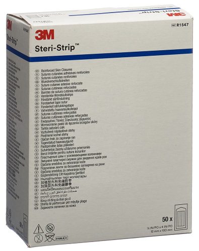 3M Steri-Strip, 3M Steri-Strip 12x100mm weiss verstärkt (50x6 Stk)