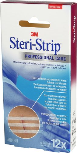3M Steri-Strip, 3M Steri-Strip 6x75mm weiss verstärkt (12x3 Stk)