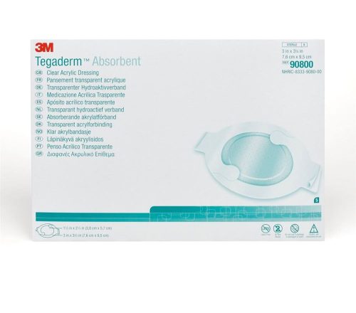 3M Tegaderm, 3M Tegaderm absorbierender Wundverband, 7.6x9.5cm (10 Stk)