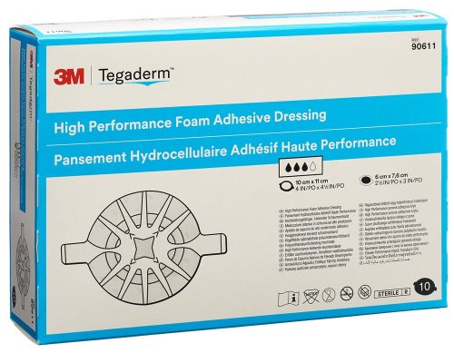3M Tegaderm, 3M Tegaderm Foam HP Schaumkompresse 6x7.6cm adhesive (10 Stk)