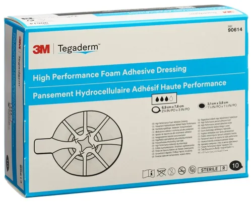 3M Tegaderm, 3M Tegaderm Foam HP Schaumkompresse Mini oval adhesive (10 Stk)