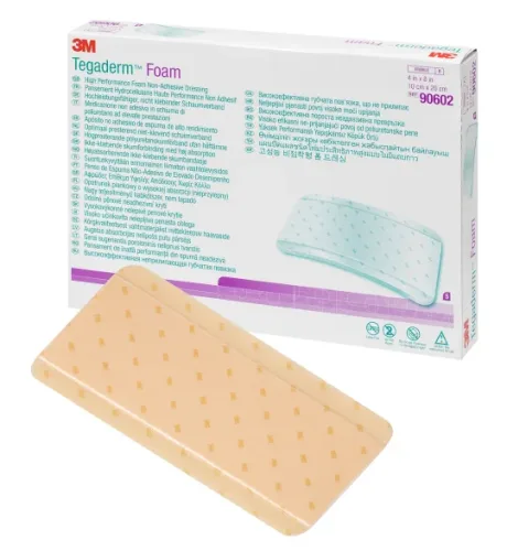 3M Tegaderm, 3M Tegaderm non-adhäsive High Performance Schaumkompresse, 10x20cm (10 Stk)