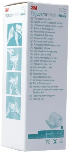 3M Tegaderm, 3M Tegaderm Roll Wundverband, 10cmx2m, transparent (1 Stk)