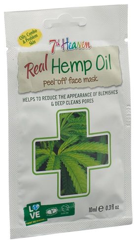 7th Heaven, 7th Heaven Real Hemp Oil Peel-off Face Mask (1 Stk)