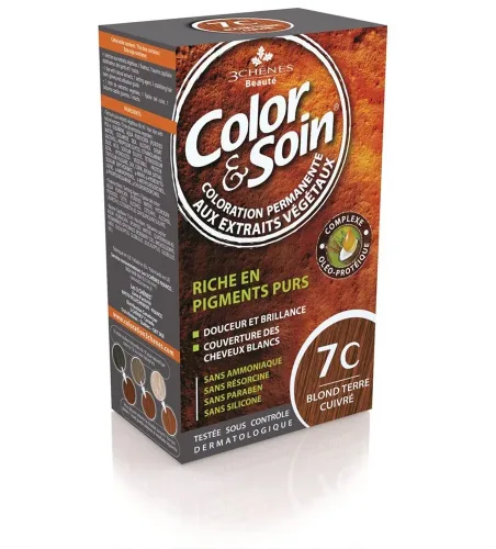 Color & Soin, Color & Soin Coloration, 7C blond terre cuiv (135ml)