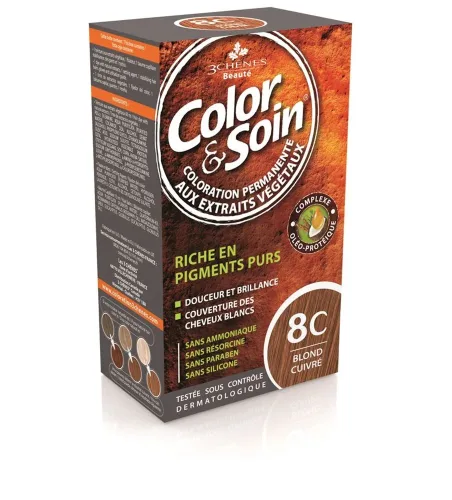 Color & Soin, Color & Soin Coloration 8C, Kupferblond (135ml)