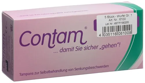 Contam, Contam Würfeltampon 32mm Grösse 1 (5 Stk)