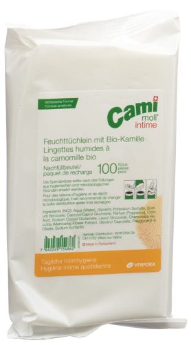 cami-moll, cami-moll intime Feuchttücher refill neue Formel (100 Stück)
